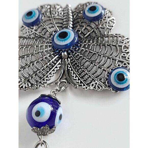 🦋 Butterfly Evil Eye Good Luck Charm Accessory Keychain Keyring NEW W/GIFT BOX - Picture 5 of 11